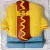Lego Hot Dog ember figura torta formatorta Hű-ha